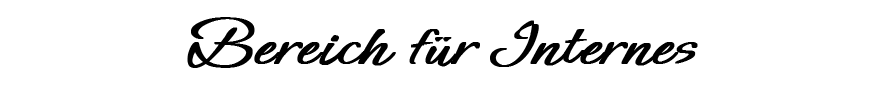 Bereich für Internes